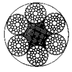 粗直径钢丝绳6×41WS+FC