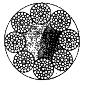 粗直径钢丝绳8×55SWS+FC
