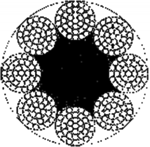 粗直径钢丝绳 8×37+FC